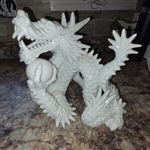 VINTAGE 1981 Blanc De Chine Fitz & Floyd Chinoiserie Dragon Figurine HTF